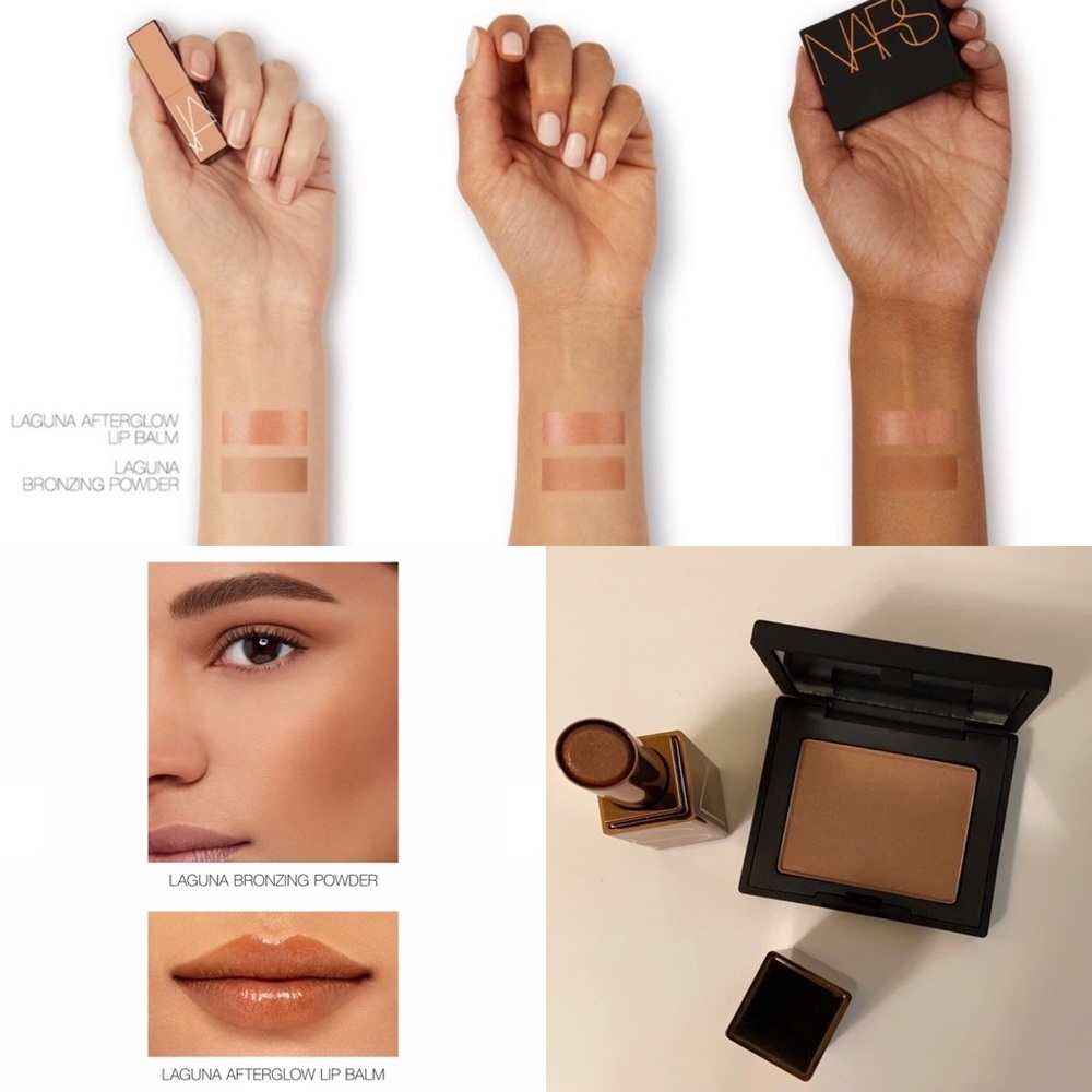 Nars mini bronzer and lip balm in Laguna